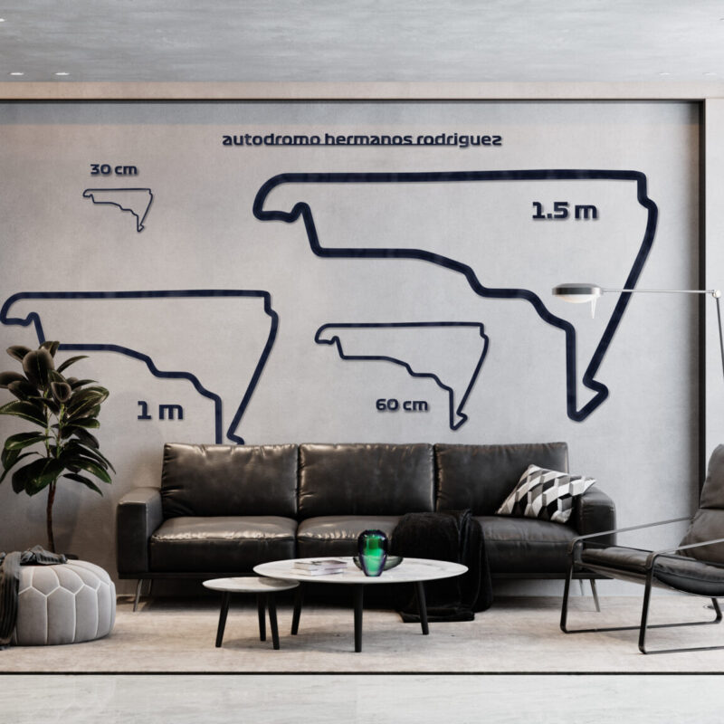Meksyk - drewniana mapa toru na ścianę