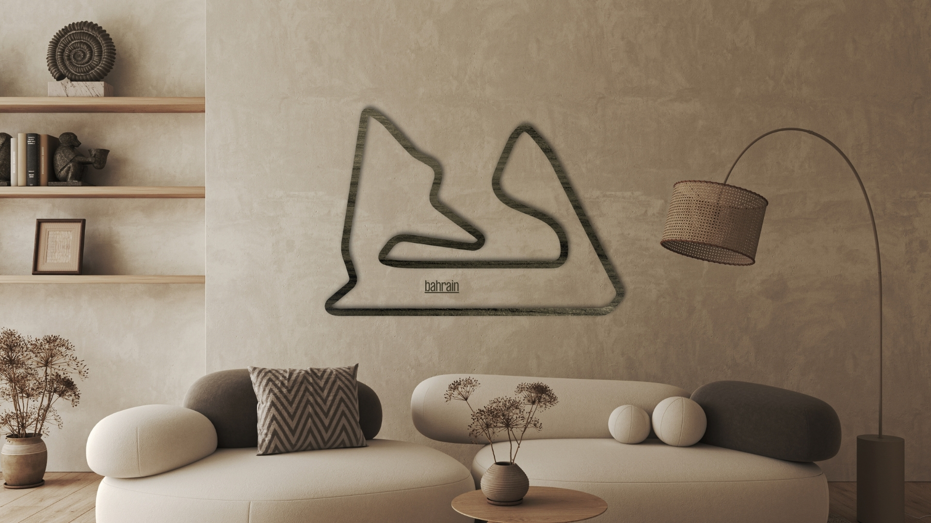 Bahrain - drewniana mapa toru - ozdoba i prezent F1