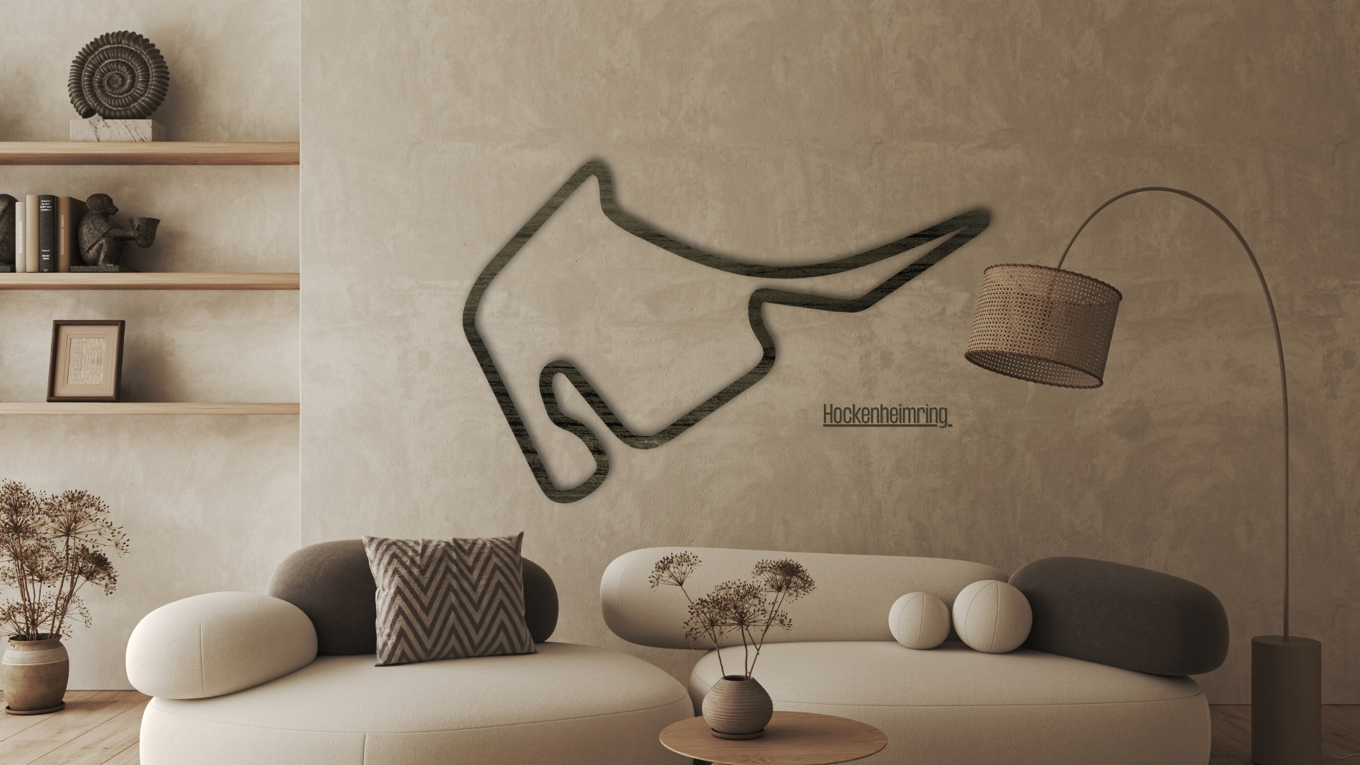 Hockenheim- drewniana mapa toru - ozdoba i prezent F1