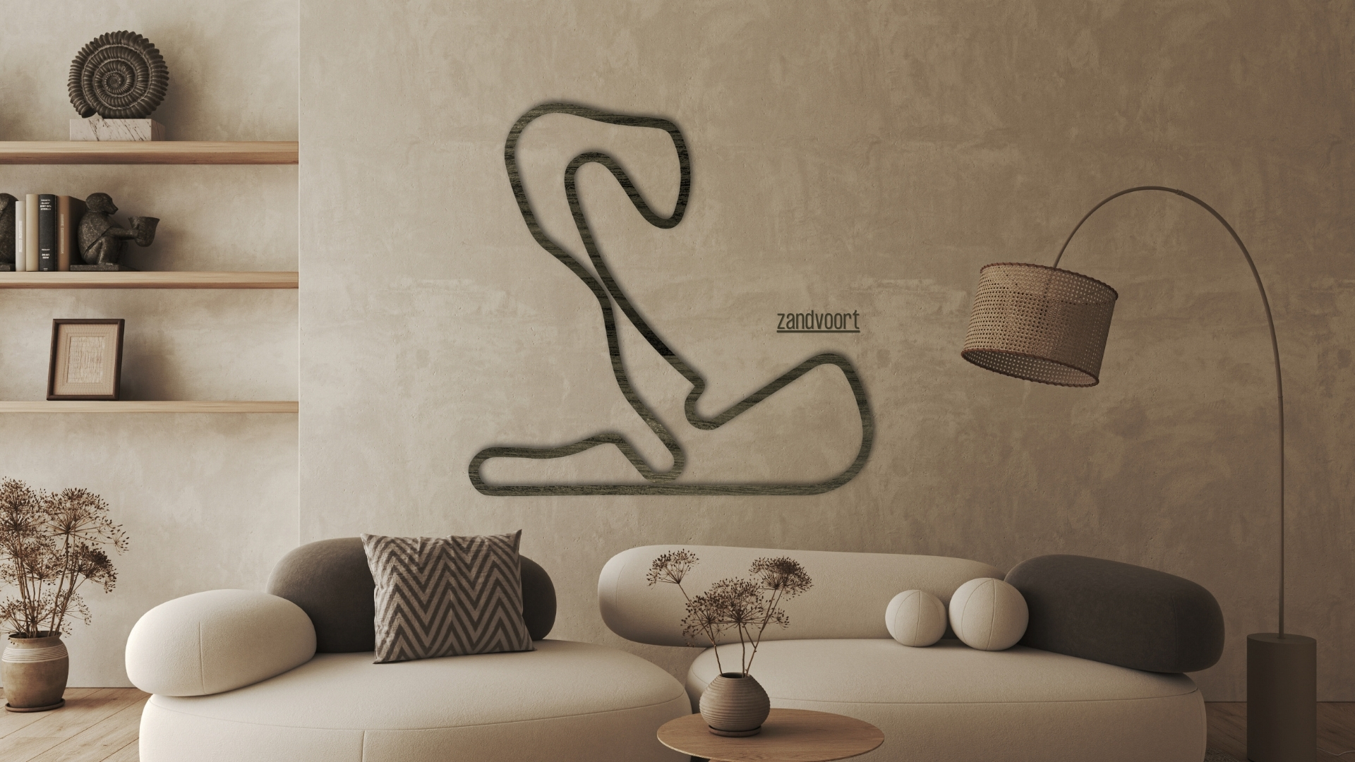 Zandvoort - drewniana mapa toru - ozdoba i prezent F1