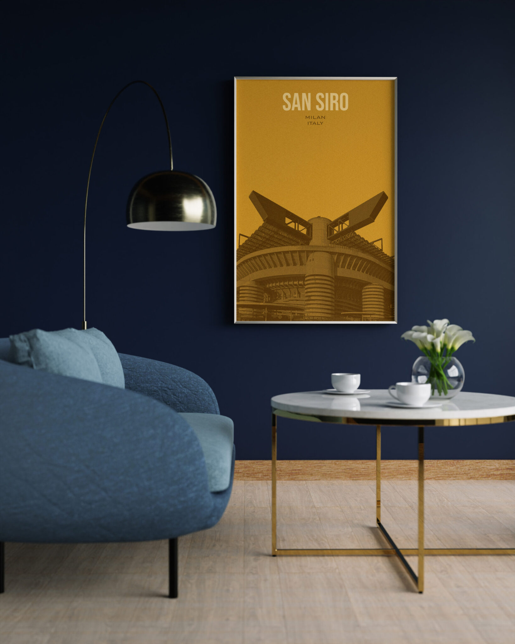 Plakat ulubionego Stadionu Piłkarskiego w stylu Vintage - obrazek 5