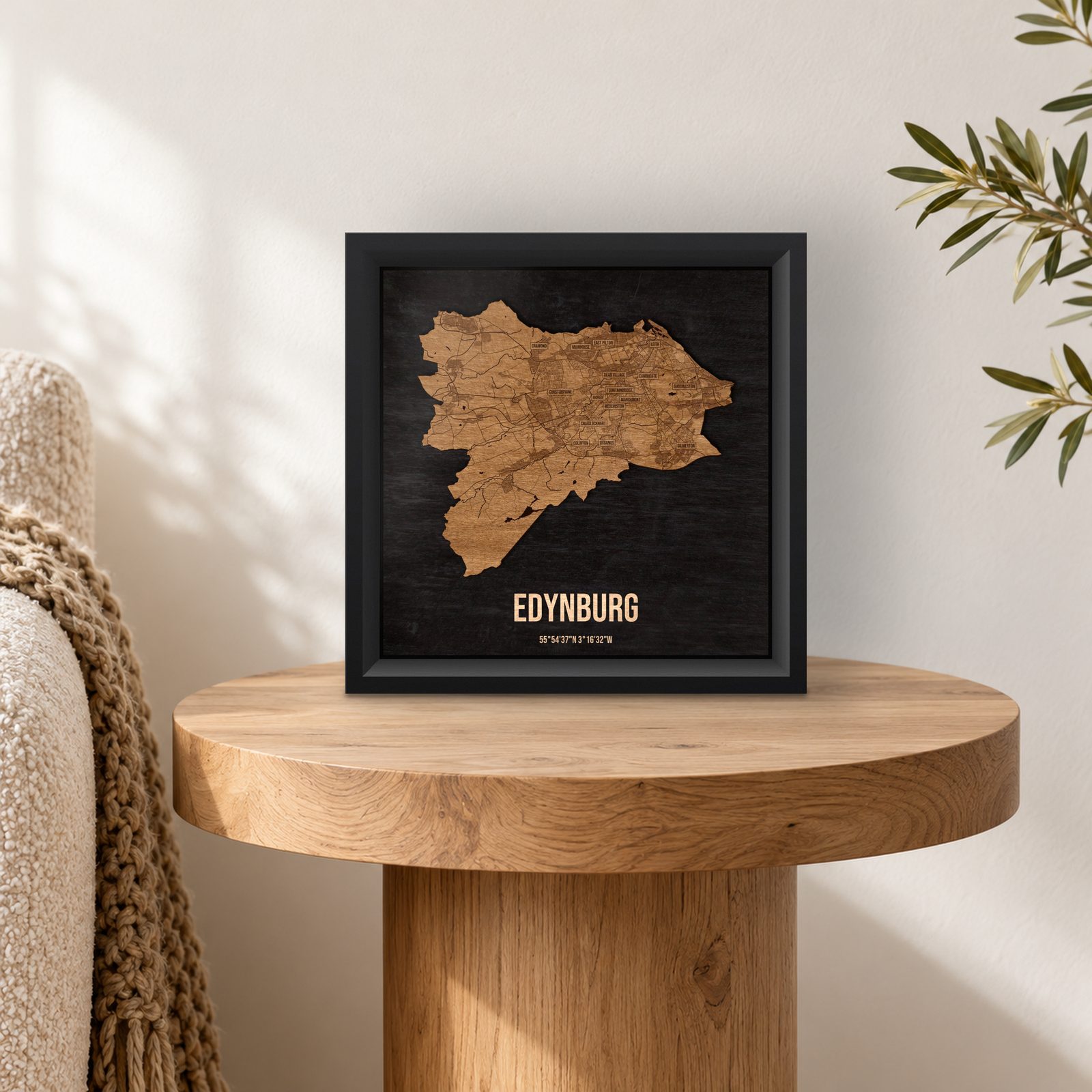 Edynburg - ramka cieniowa 25 × 25 cm na stoliku