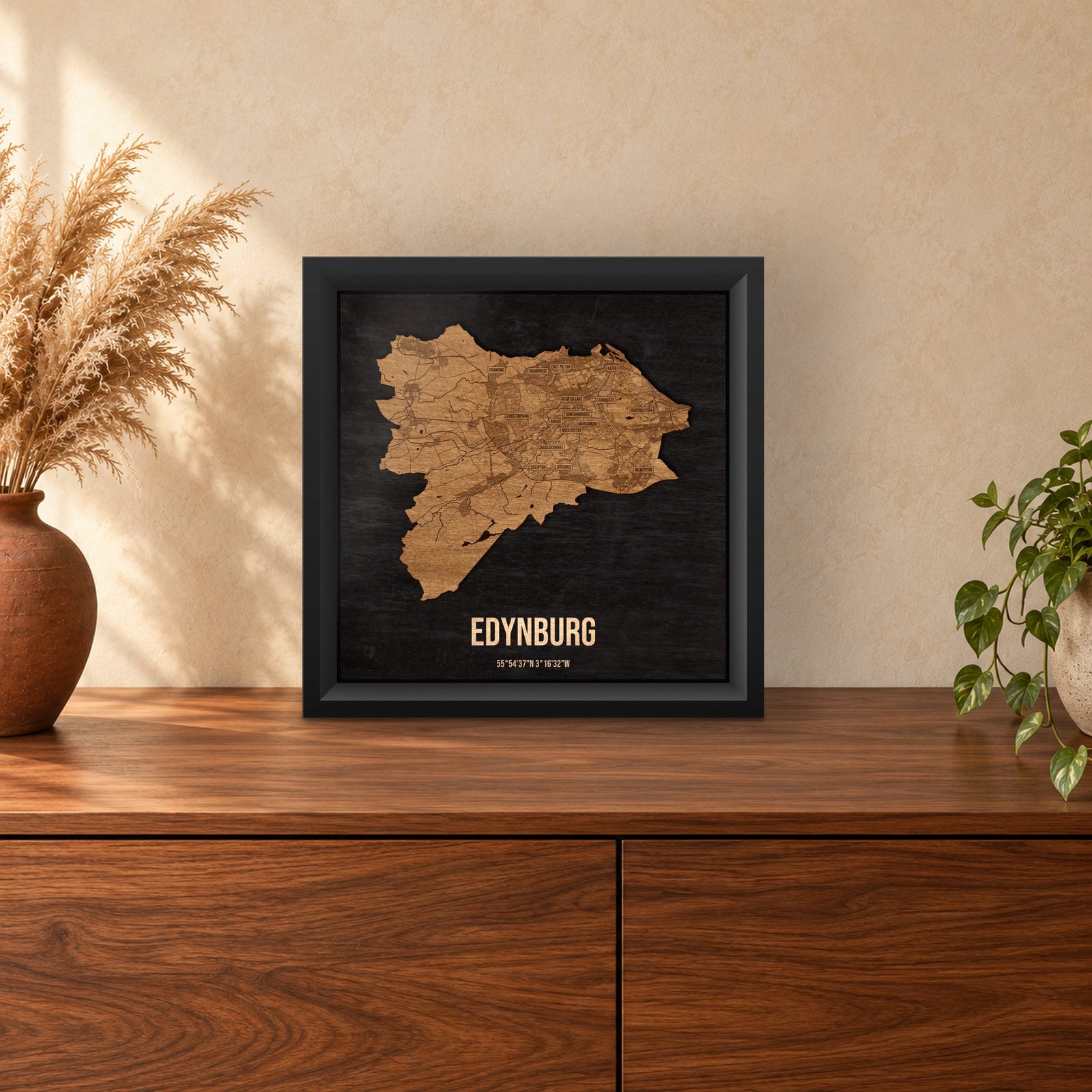 Edynburg - ramka cieniowa 25 × 25 cm we wnętrzu