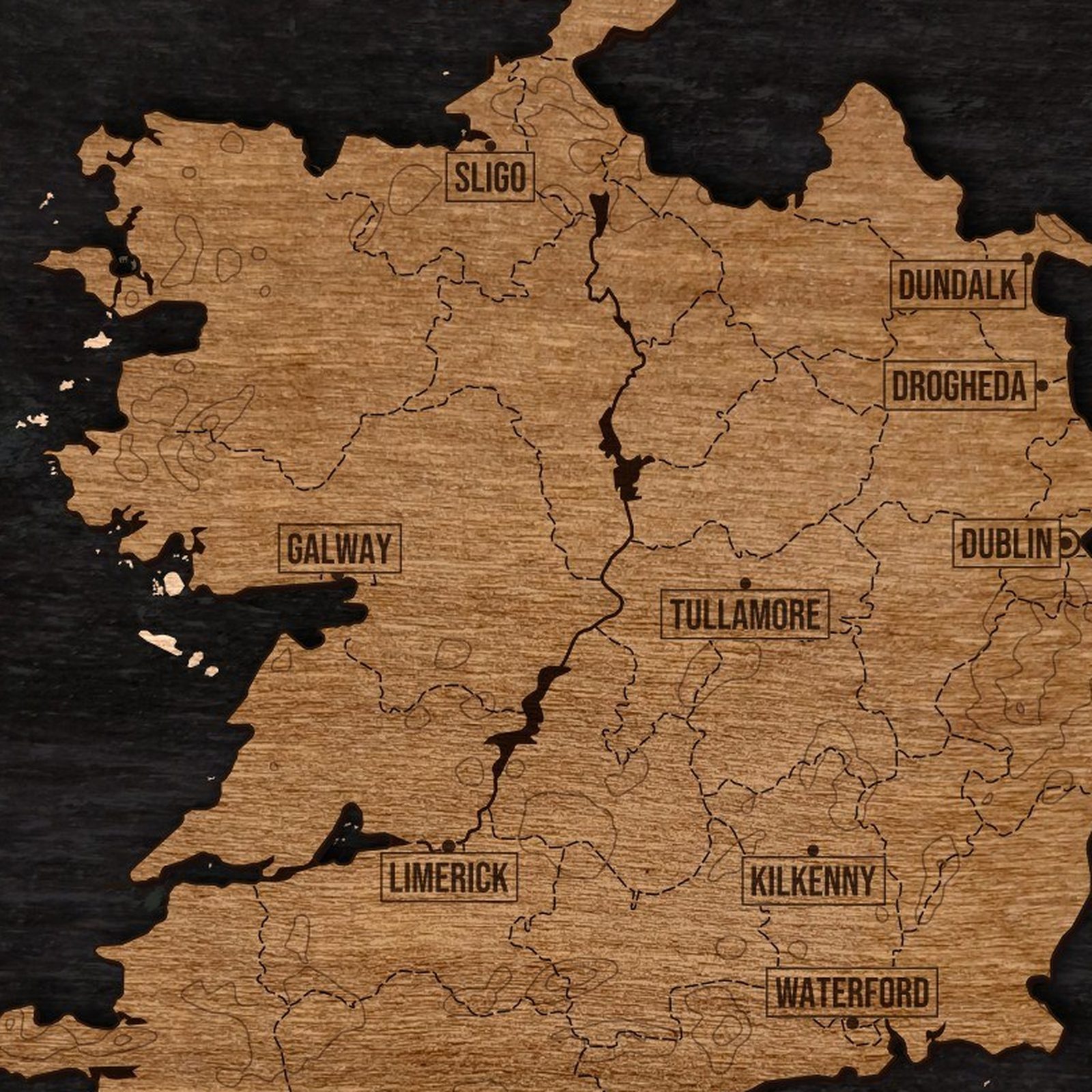 Irlandia - zbliżenie na grawer w ramce