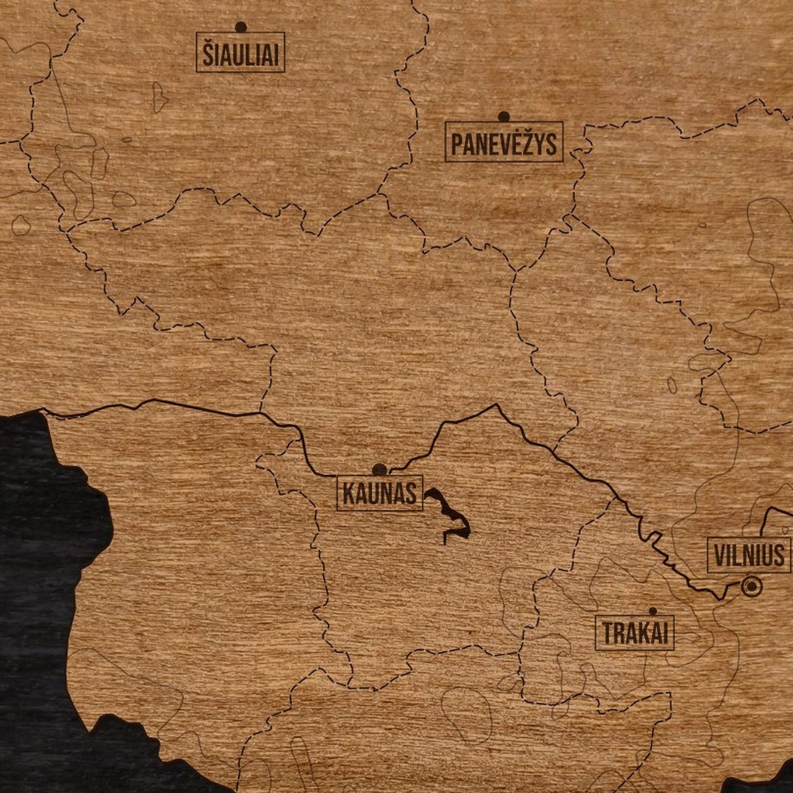 Litwa - zbliżenie na grawer w ramce