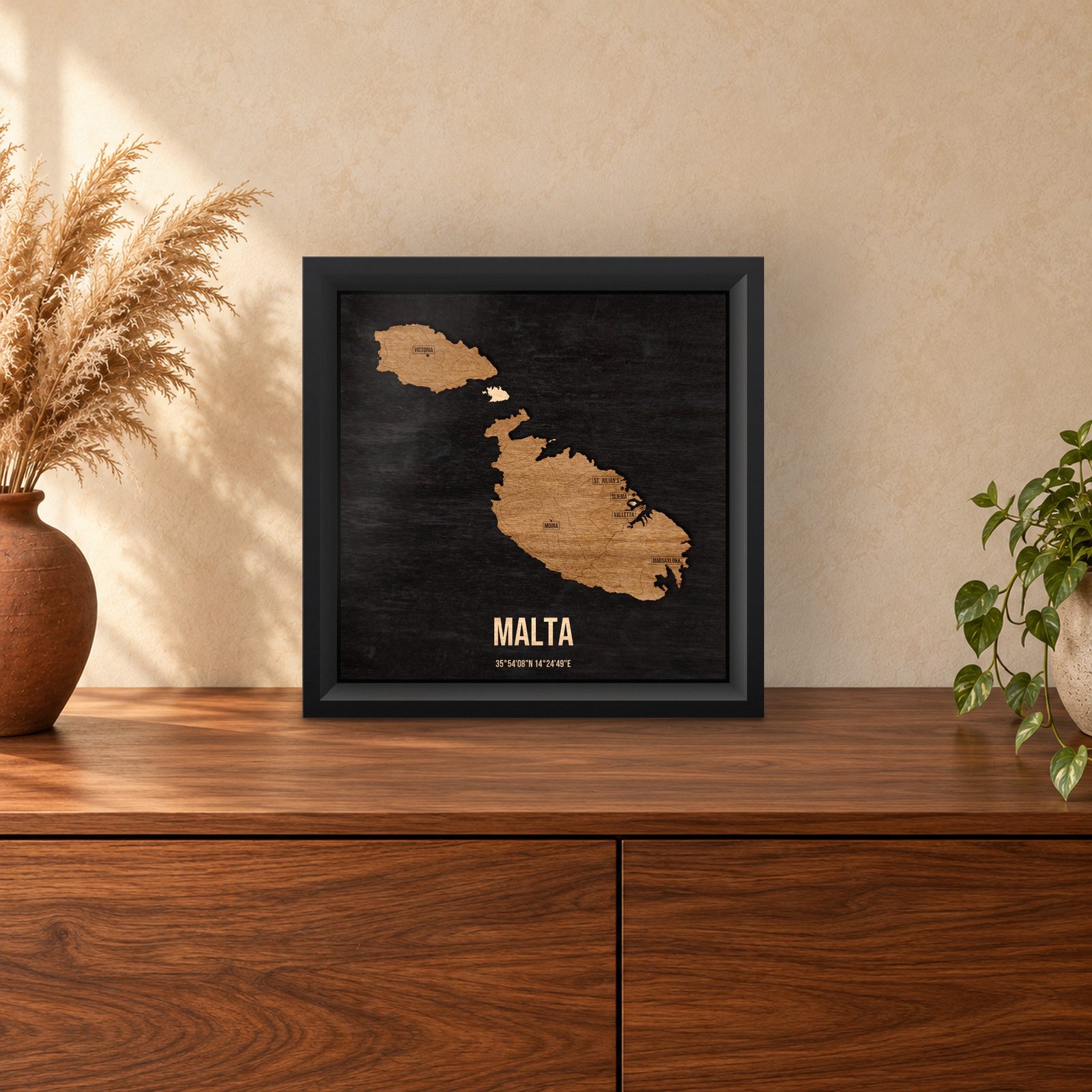 Malta - ramka cieniowa 25 × 25 cm na stoliku