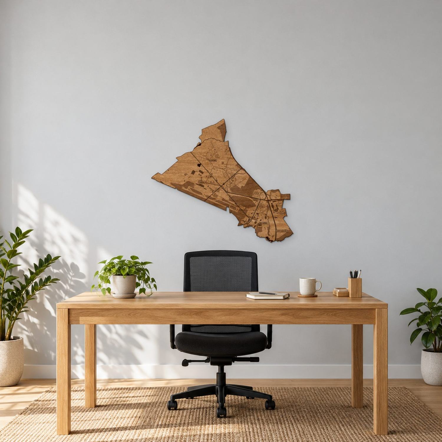 Matarnia (Gdańsk) - mapa na ścianę w rozmiarze M (60 cm) we wnętrzu