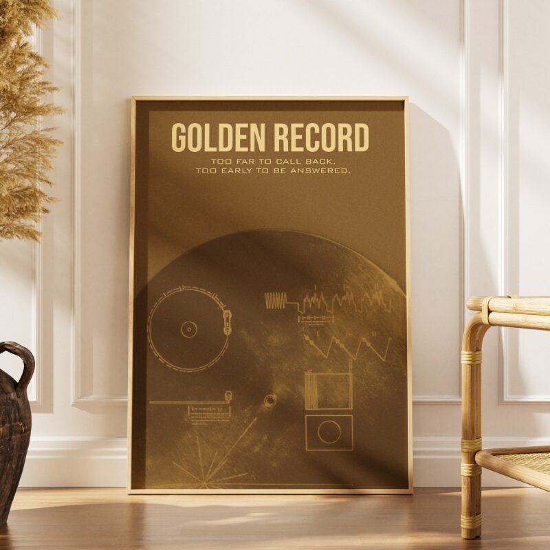 Złota płyta Voyagera (Golden Record) - plakat