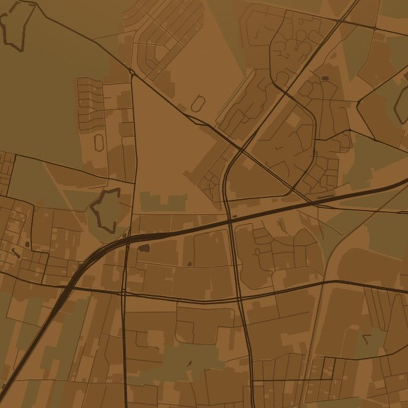 Bemowo (Warszawa) - zbliżenie na druk plakatu