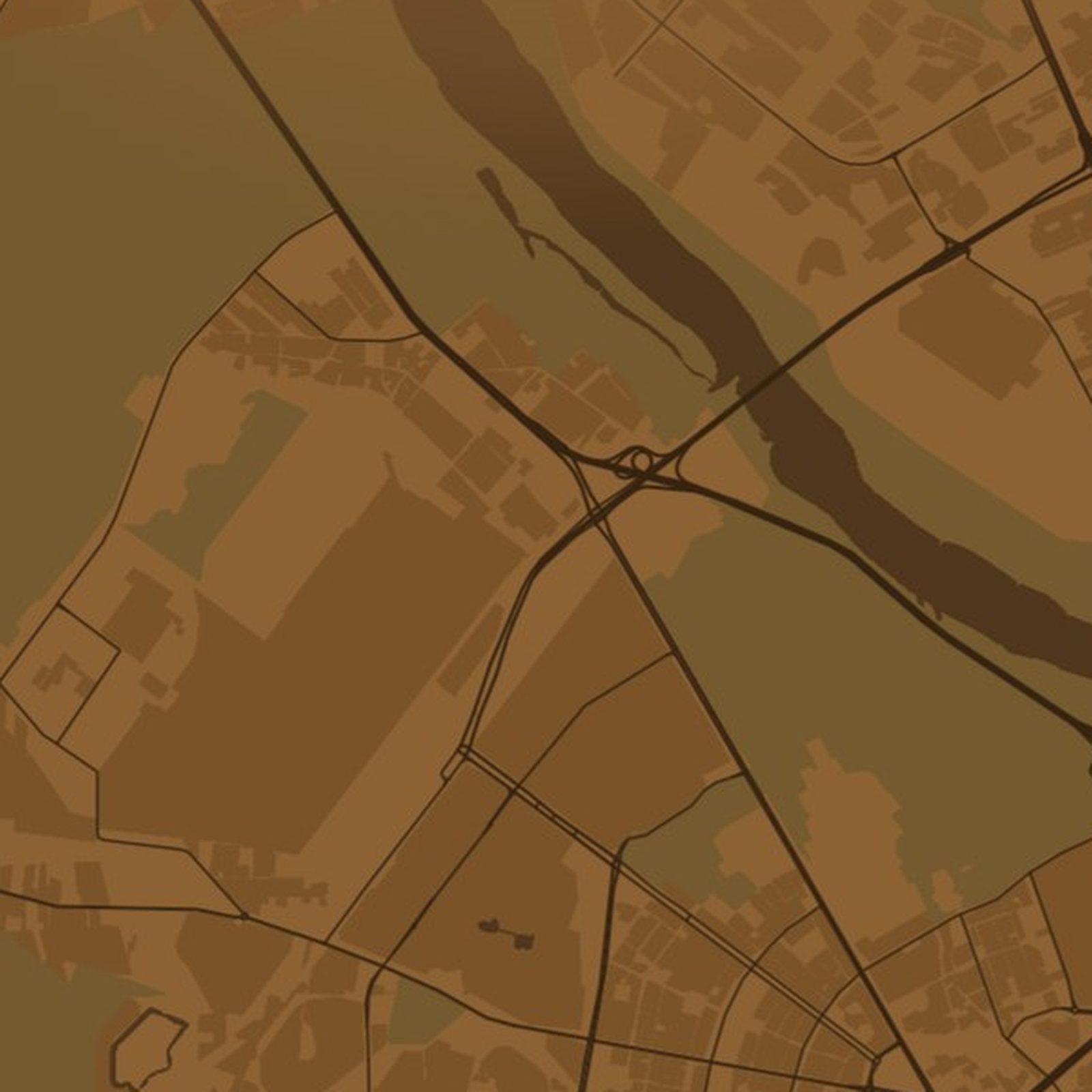 Bielany (Warszawa) - zbliżenie na druk plakatu