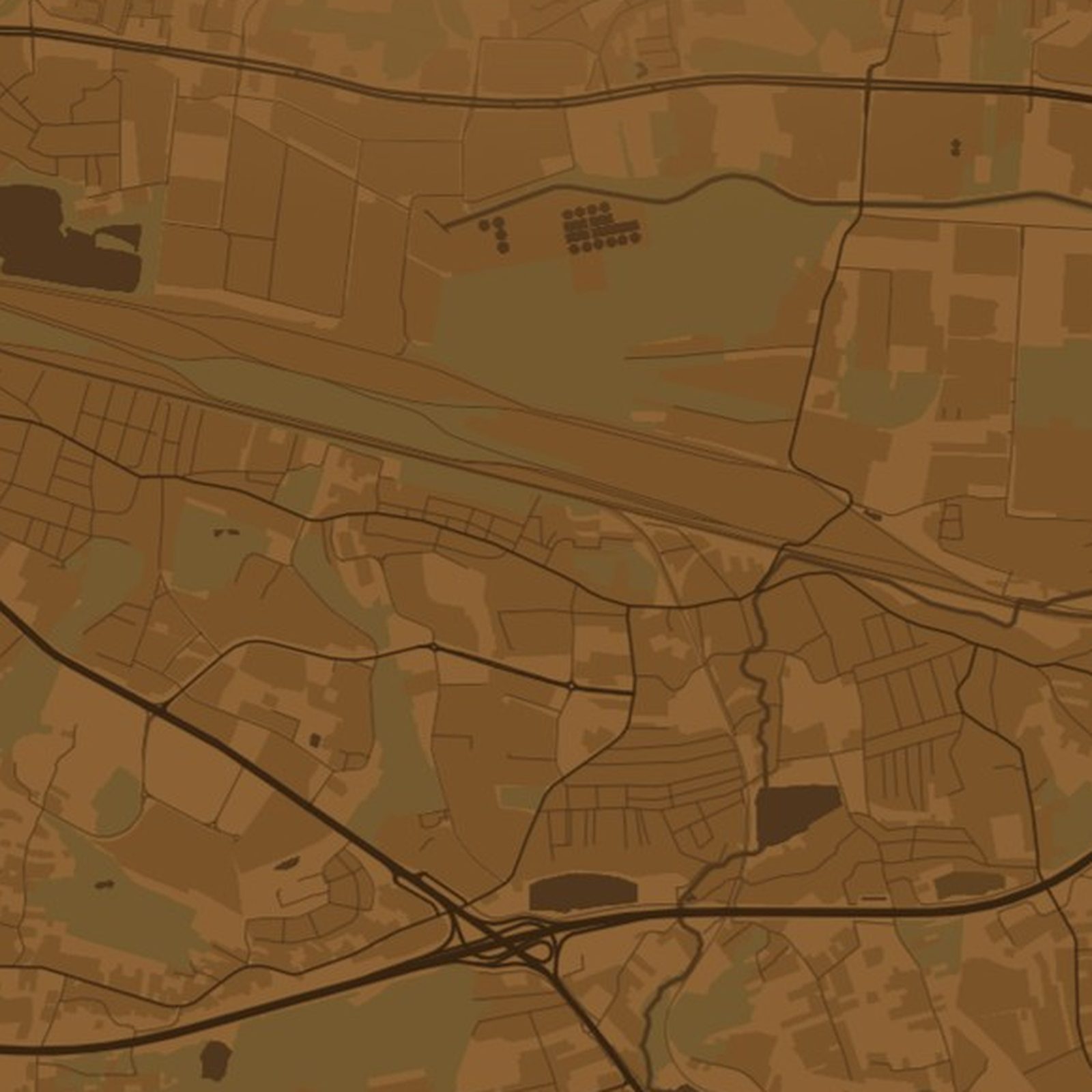 Bieżanów-Prokocim (Kraków) - zbliżenie na druk plakatu