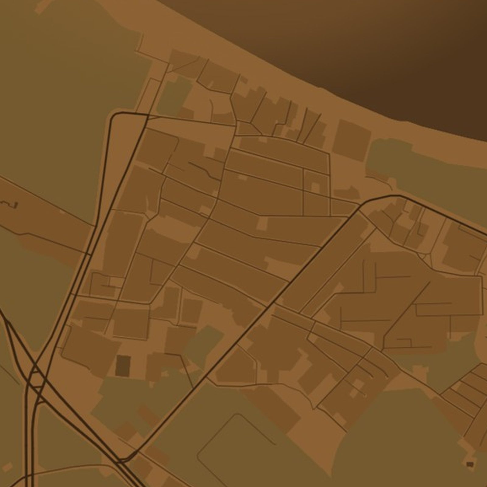 Brzeźno (Gdańsk) - zbliżenie na druk plakatu