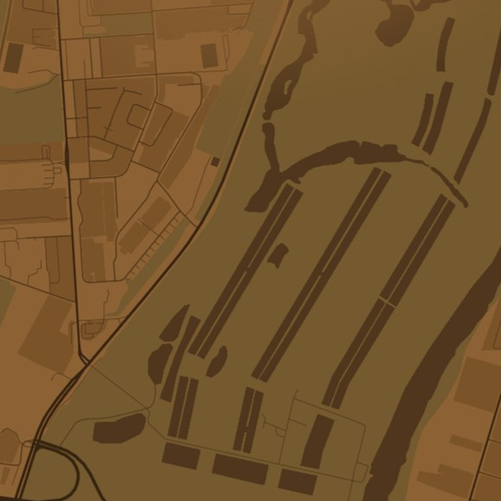 Dębiec (Poznań) - zbliżenie na druk plakatu