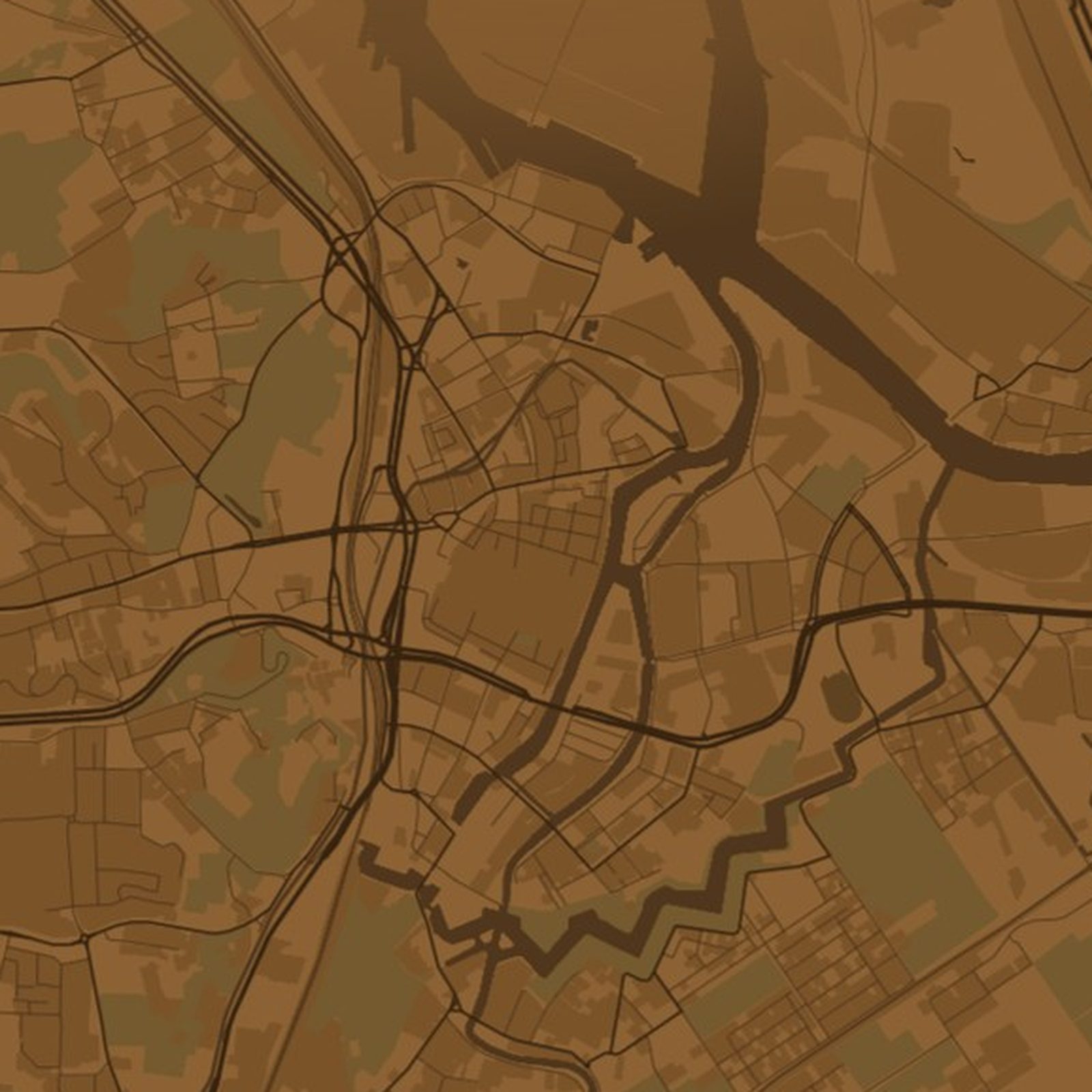 Gdańsk - zbliżenie na druk plakatu