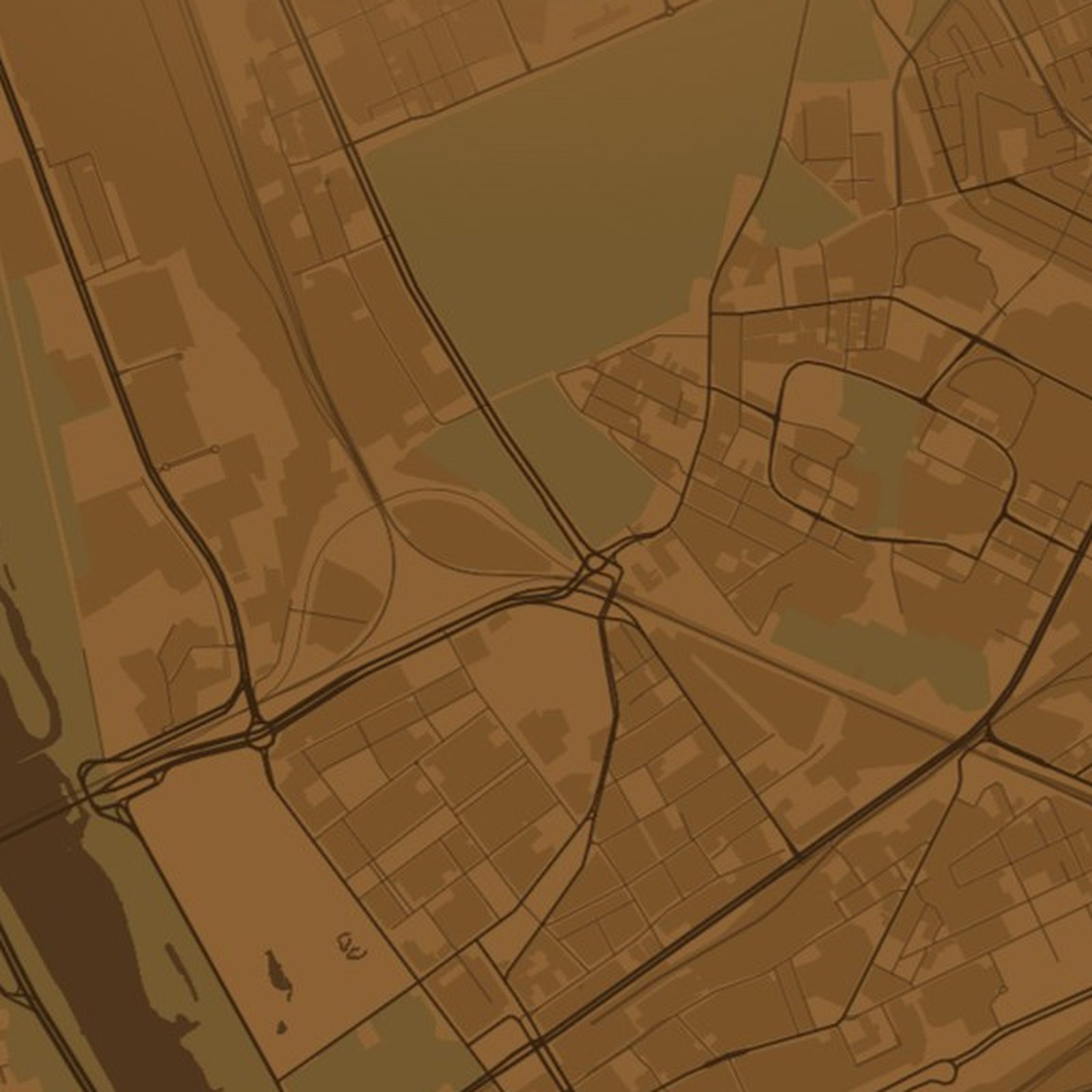 Praga-Północ (Warszawa) - zbliżenie na druk plakatu