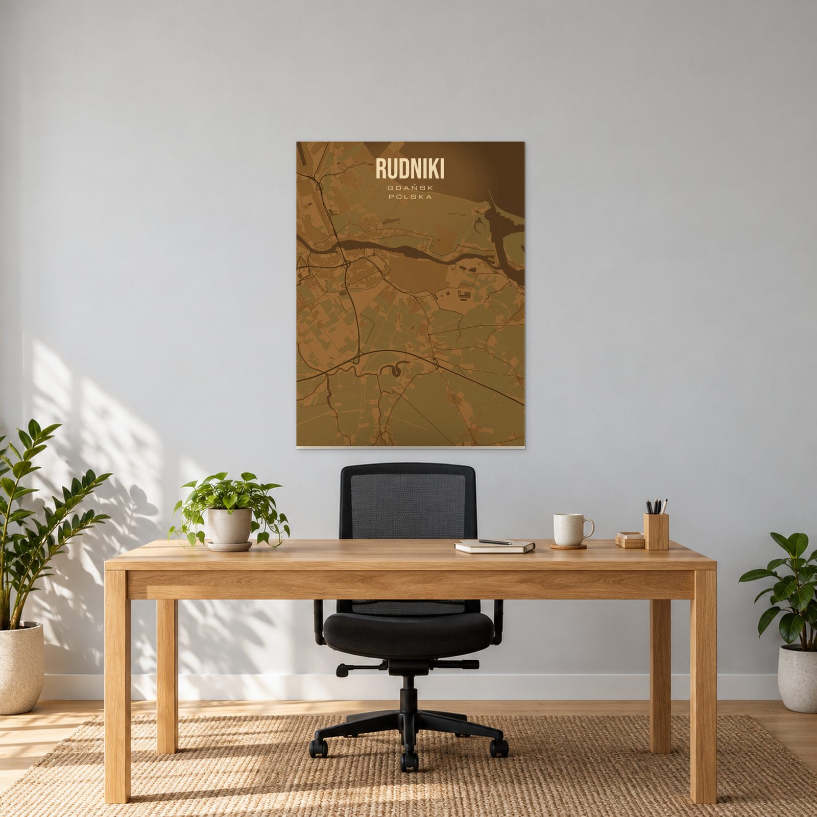 Rudniki (Gdańsk) - plakat na ścianie w gabinecie