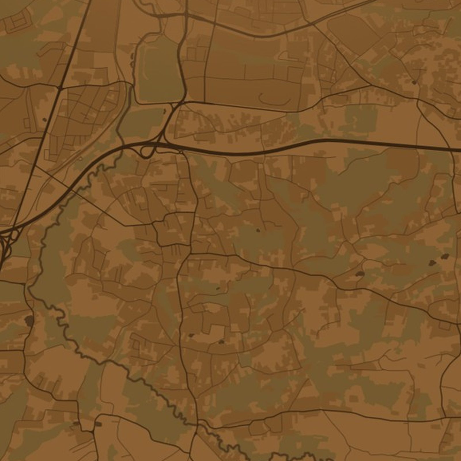 Swoszowice (Kraków) - zbliżenie na druk plakatu