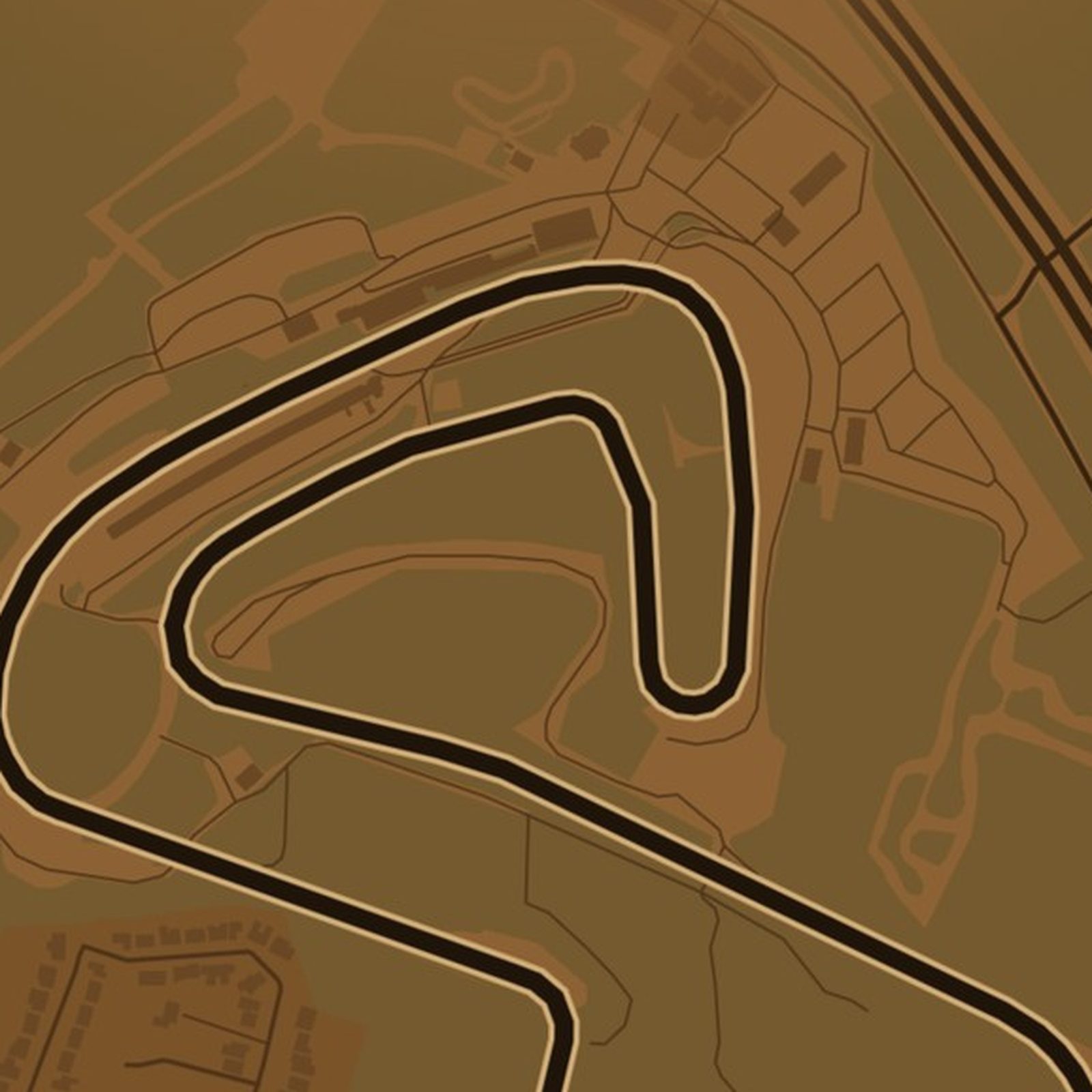 Brands Hatch - zbliżenie na druk plakatu