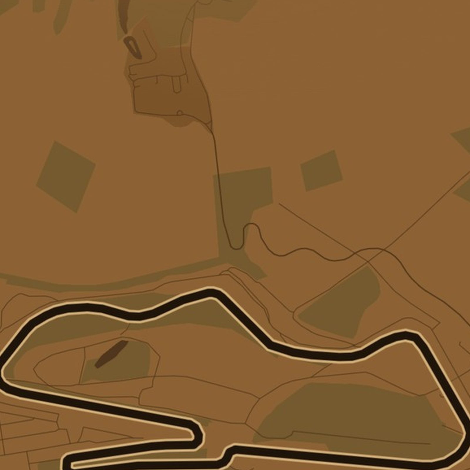 Donington - zbliżenie na druk plakatu
