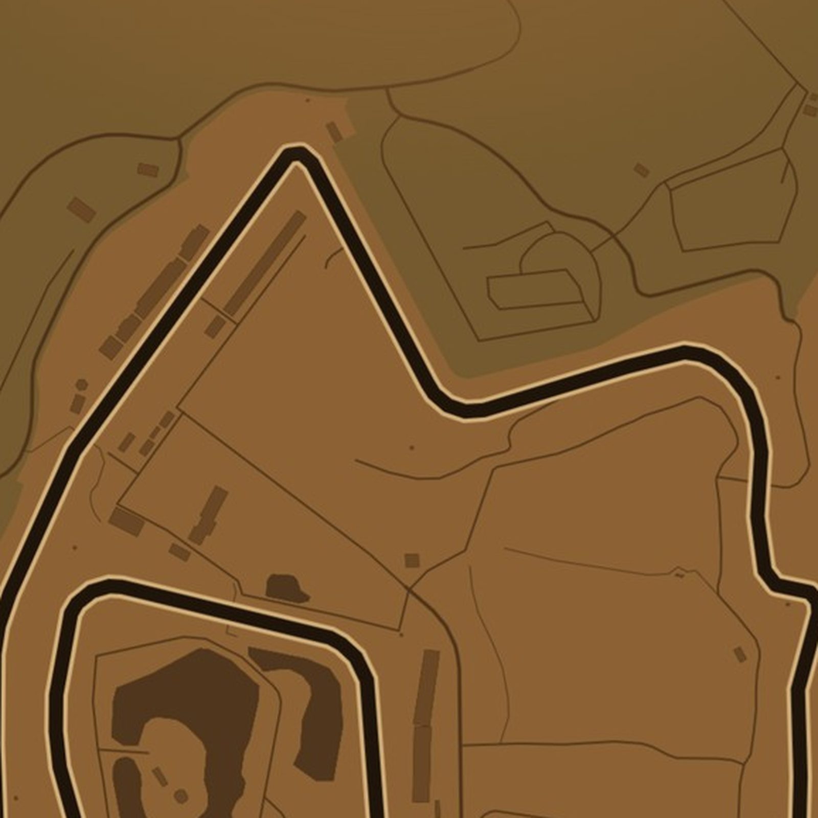 Laguna Seca - zbliżenie na druk plakatu
