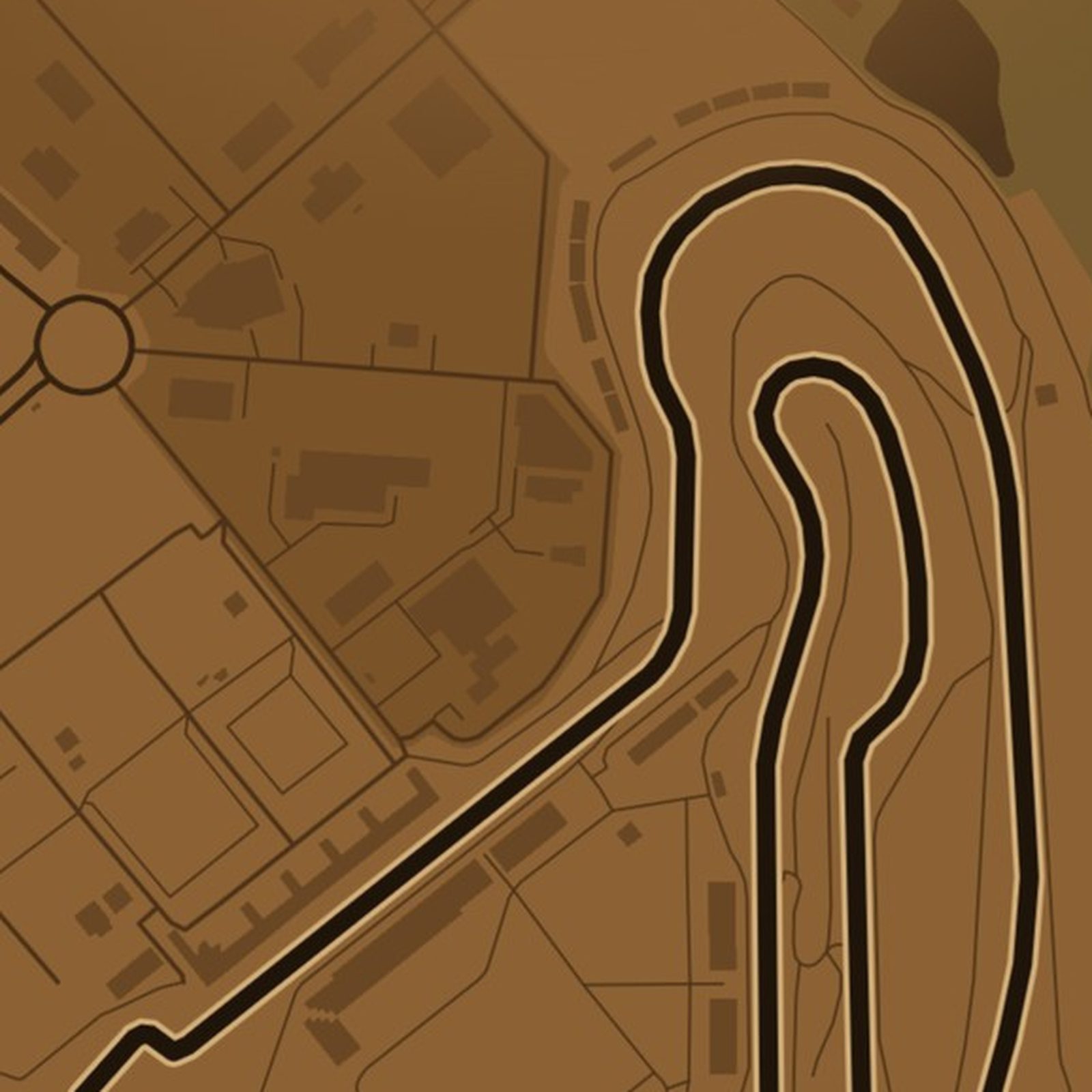 Magny-Cours - zbliżenie na druk plakatu