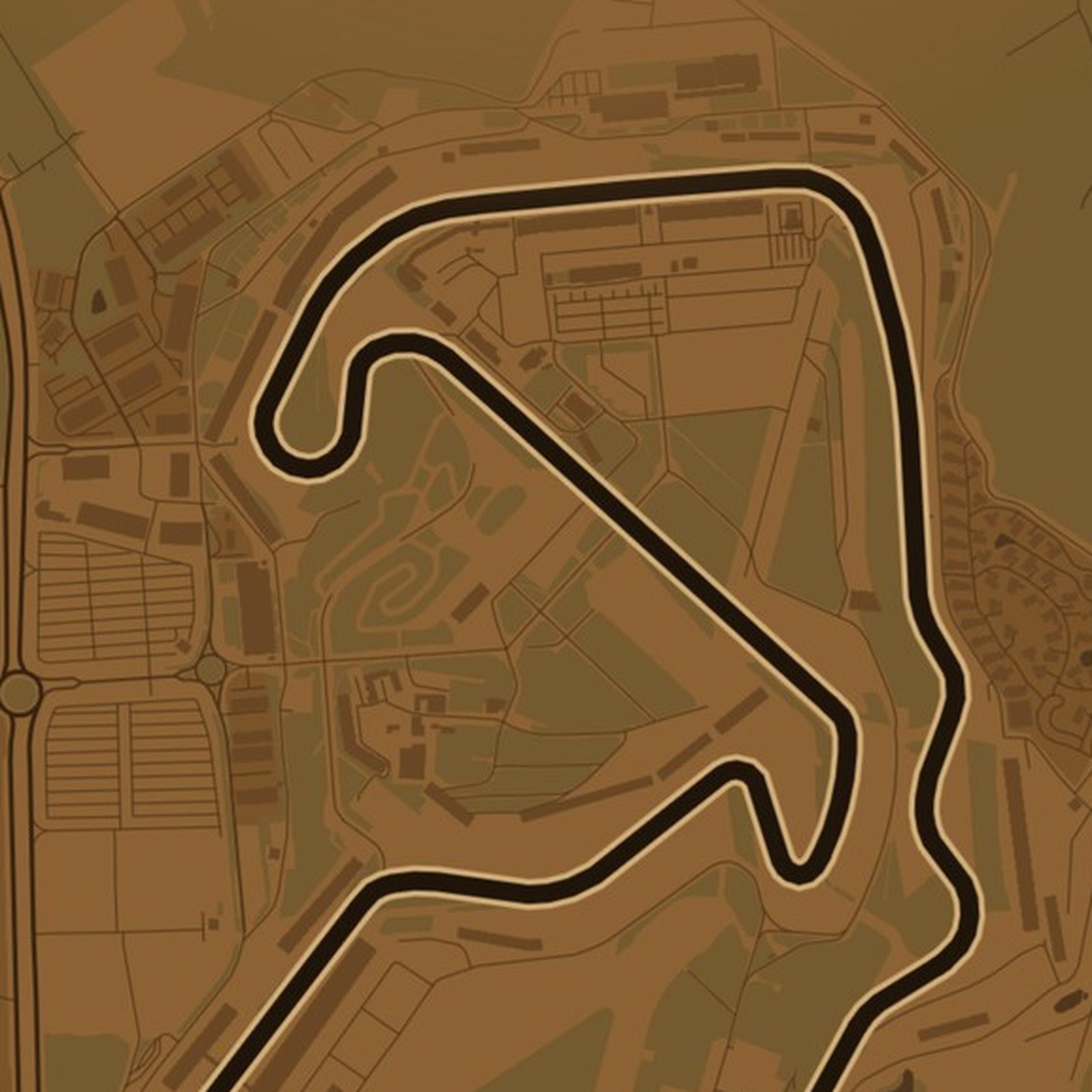 Silverstone - zbliżenie na druk plakatu