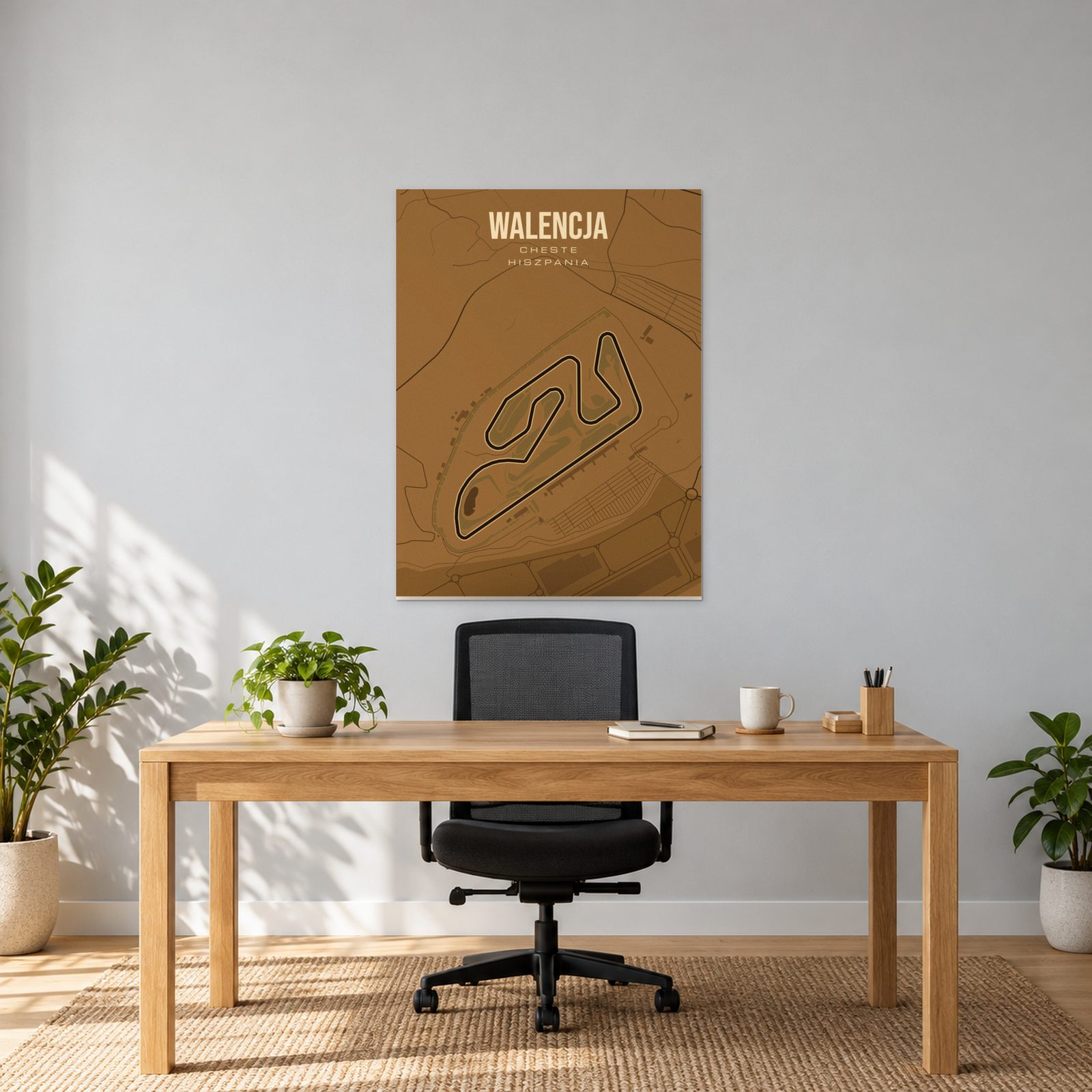 Walencja (Cheste) - plakat na ścianie w gabinecie