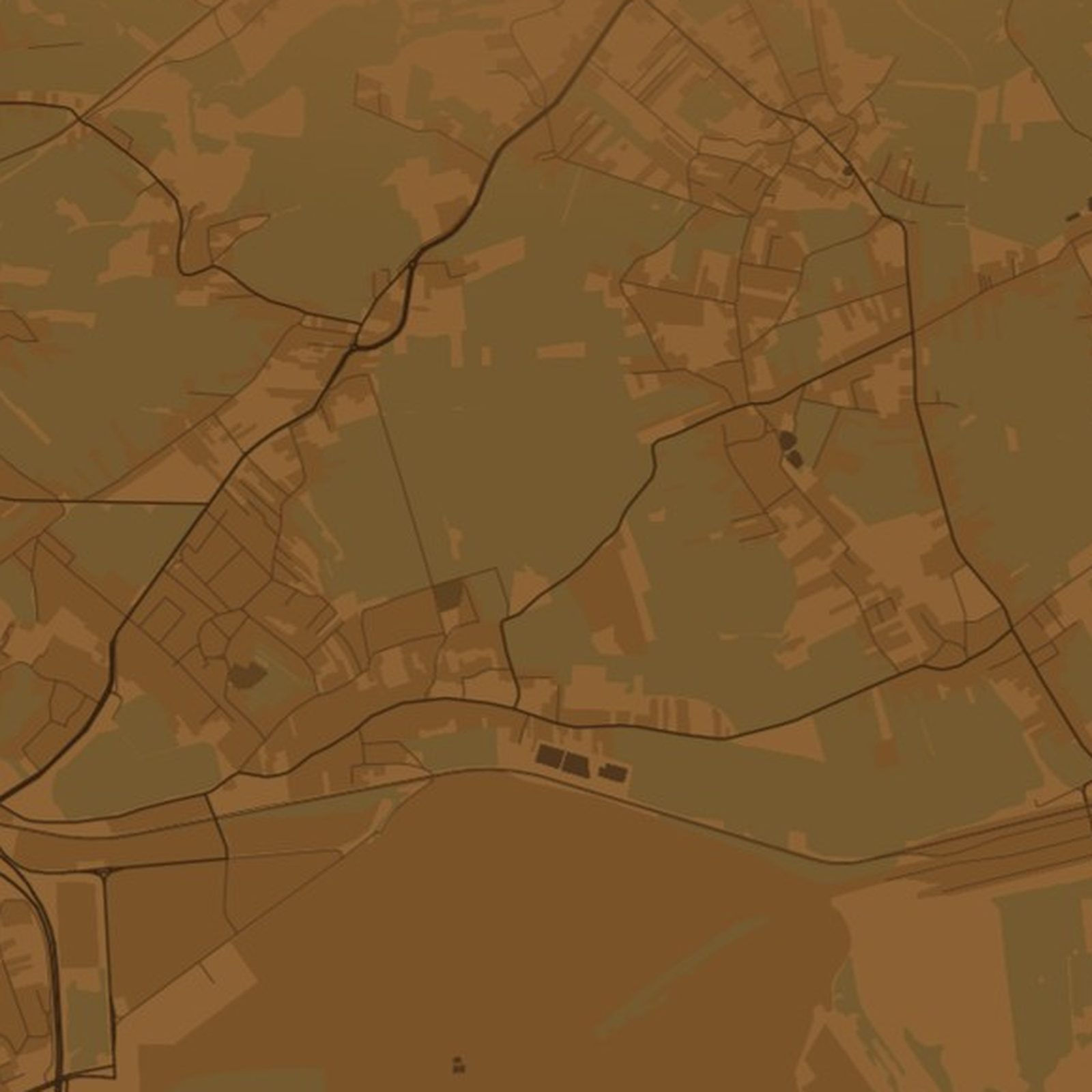 Wzgórza Krzesławickie (Kraków) - zbliżenie na druk plakatu