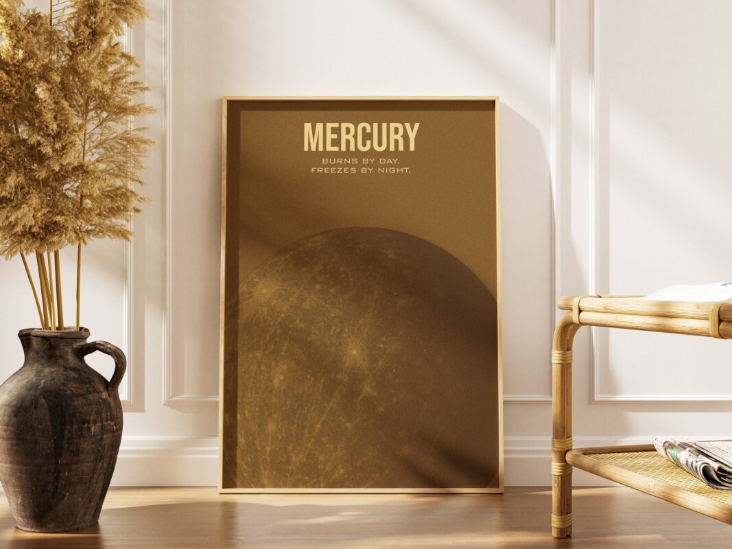 Merkury - plakat planety