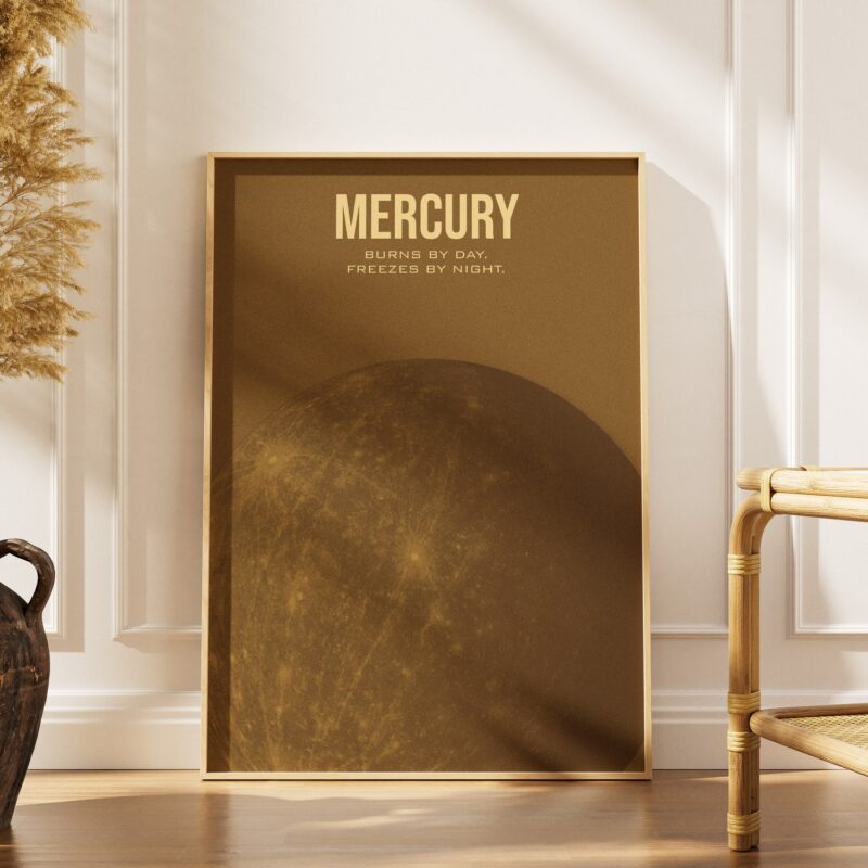 Merkury - plakat planety
