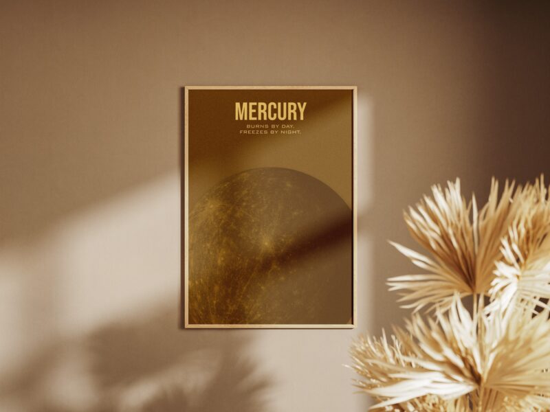 Merkury - plakat planety
