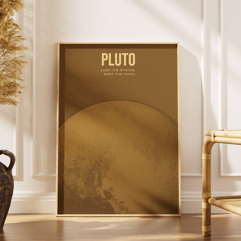 Pluton - plakat planety karłowatej