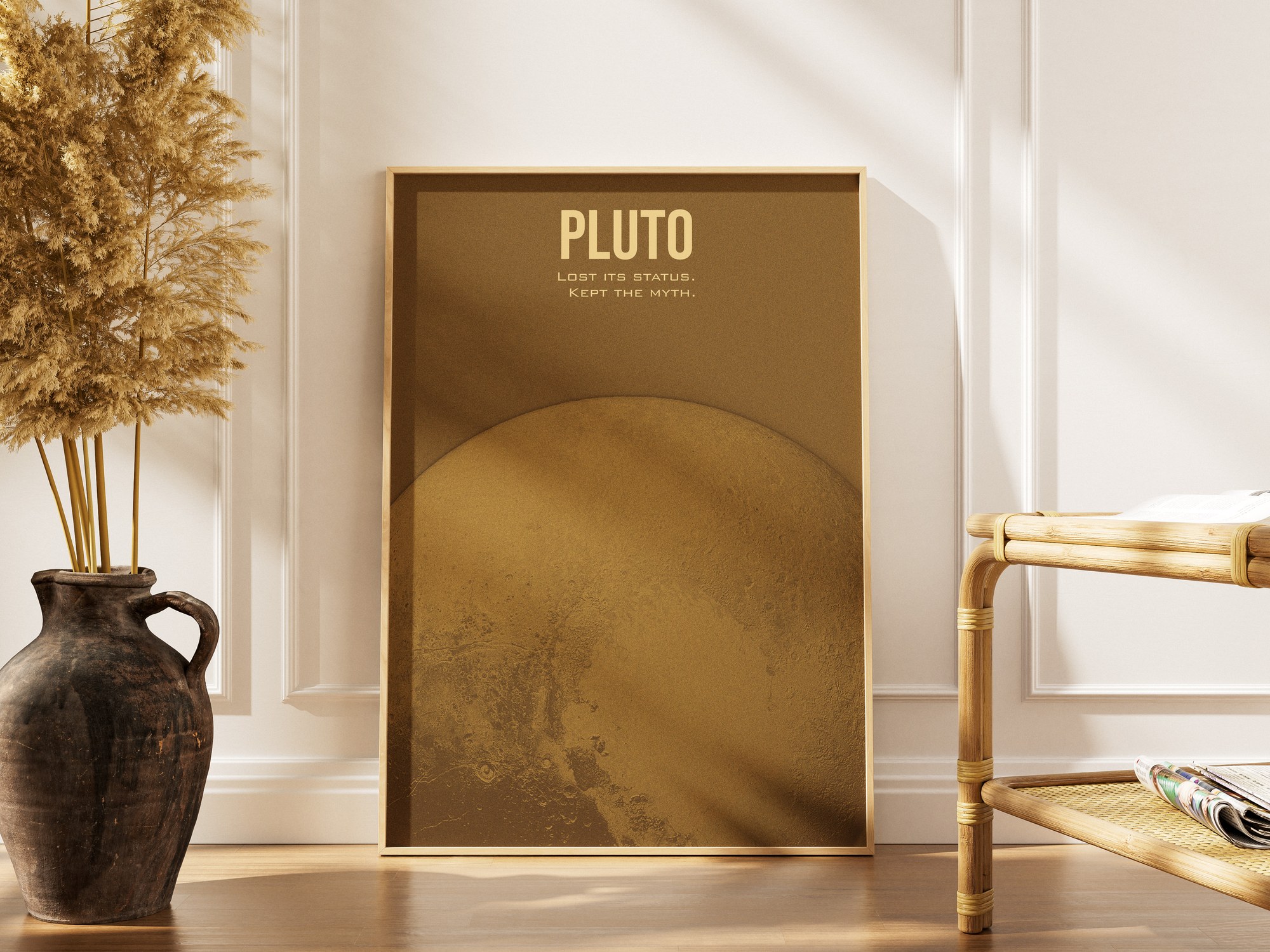 Pluton - plakat planety karłowatej