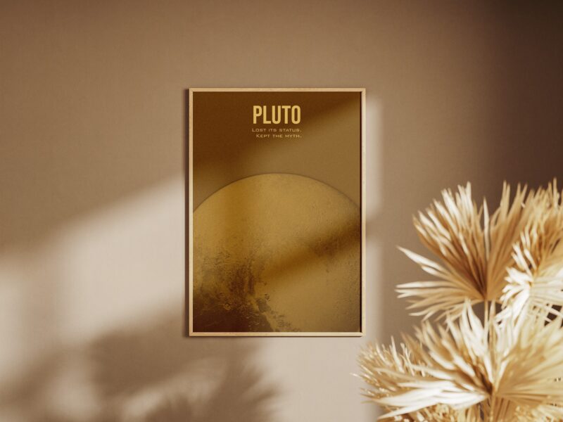 Pluton - plakat planety karłowatej