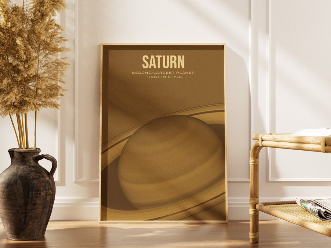 Saturn - plakat planety
