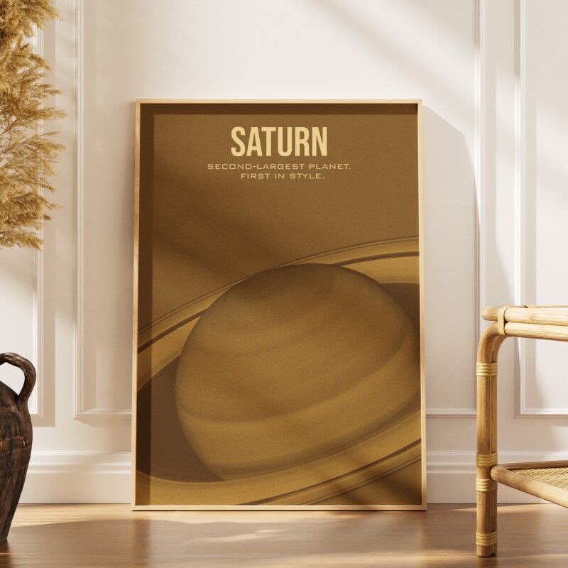 Saturn - plakat planety