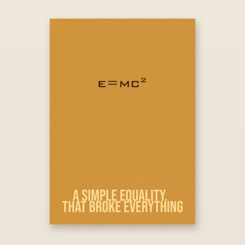 E=mc² - plakat ze wzorem