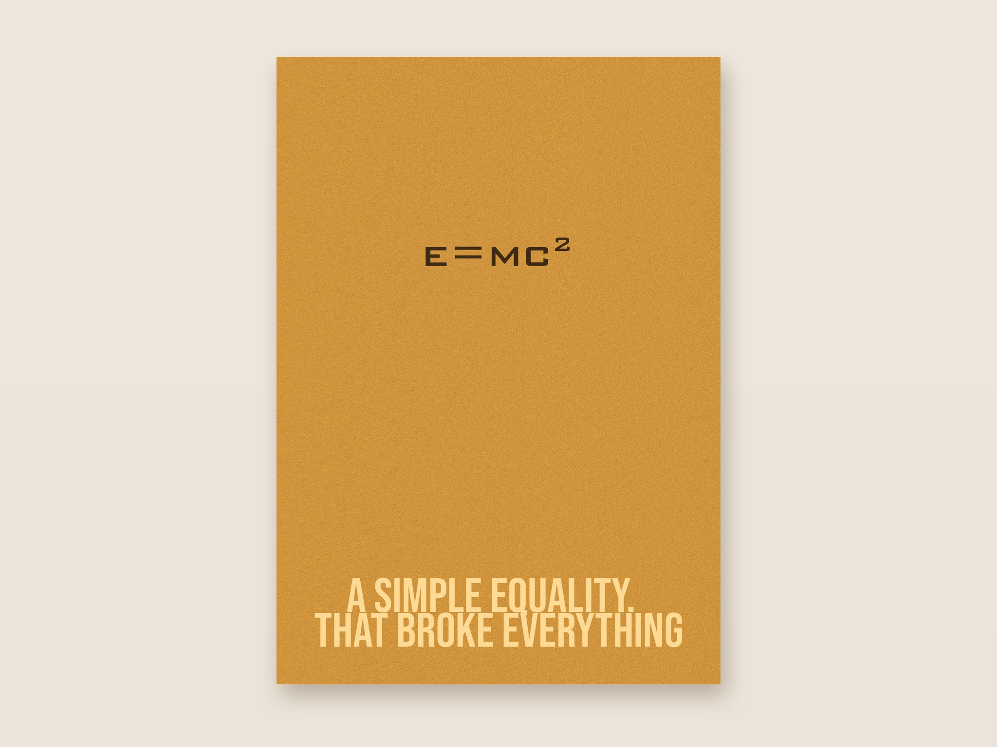 E=mc² - plakat ze wzorem