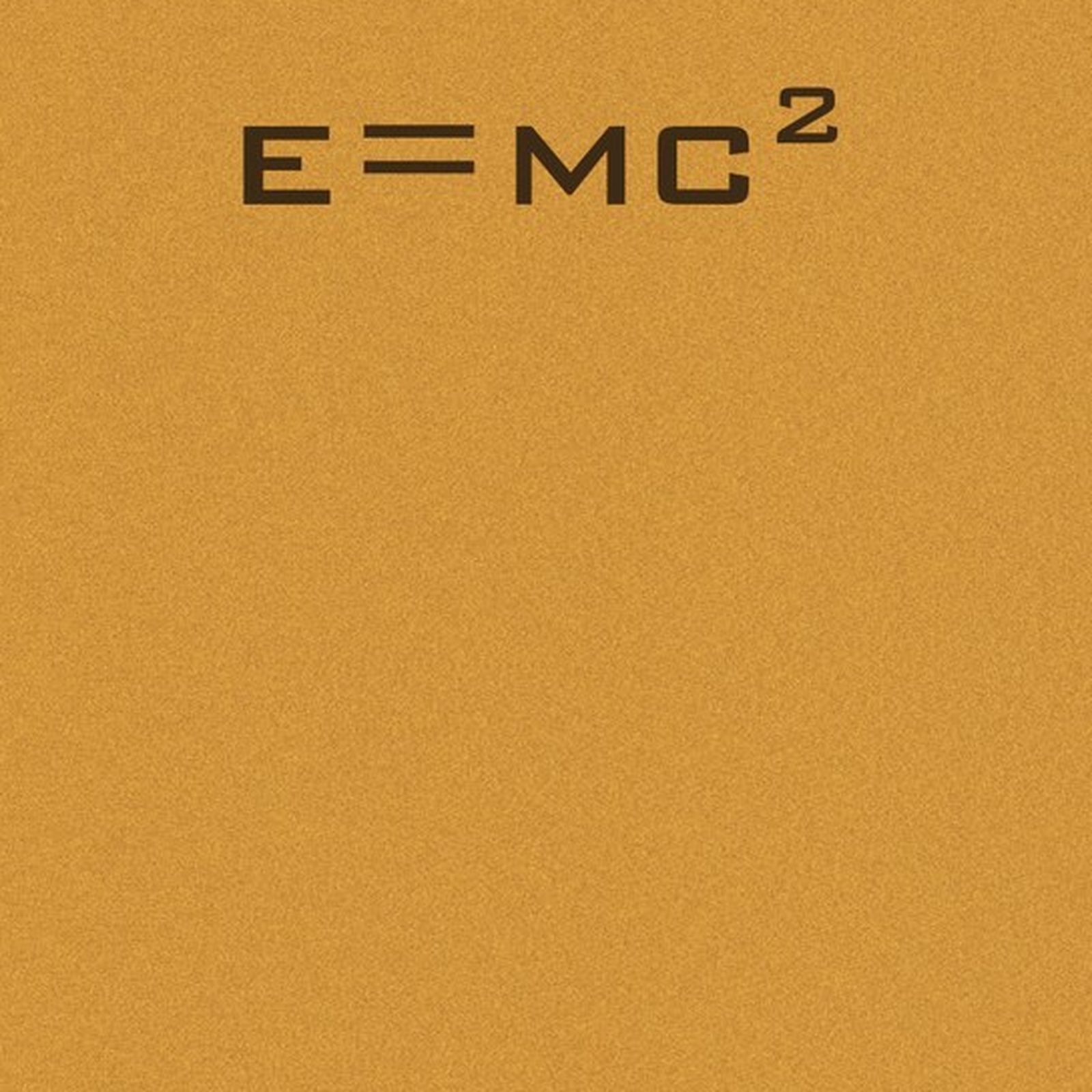 E=mc² - zbliżenie na druk plakatu