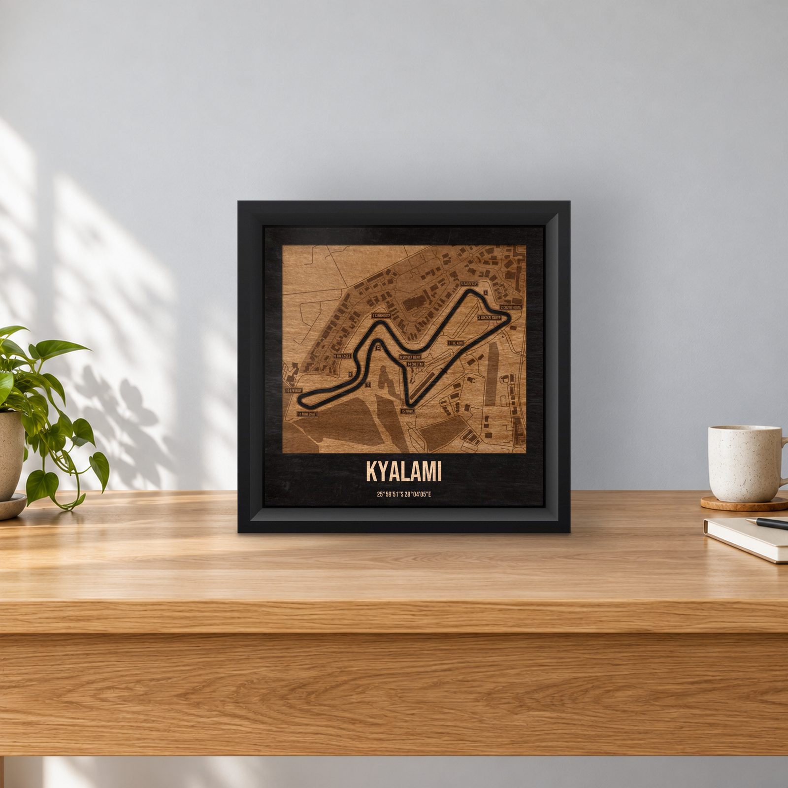 Kyalami - ramka cieniowa 25 × 25 cm we wnętrzu