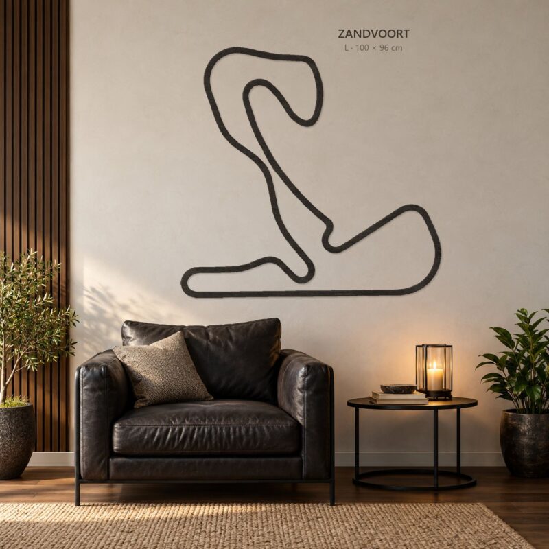Zandvoort - drewniana mapa toru na ścianę